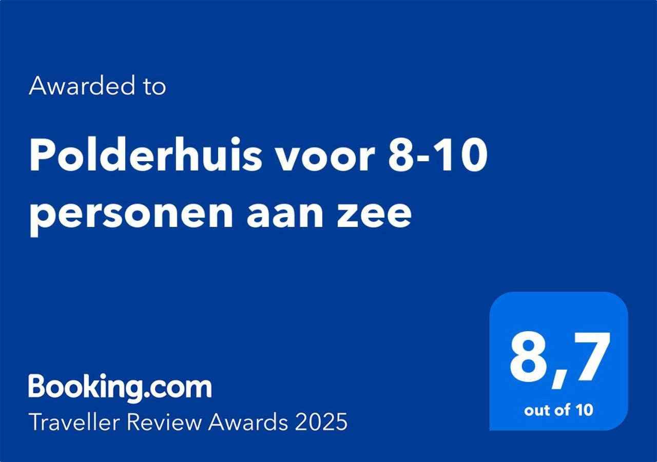 Polderhuis Voor 8-10 Personen Aan Zee Nieuwvliet Eksteriør bilde